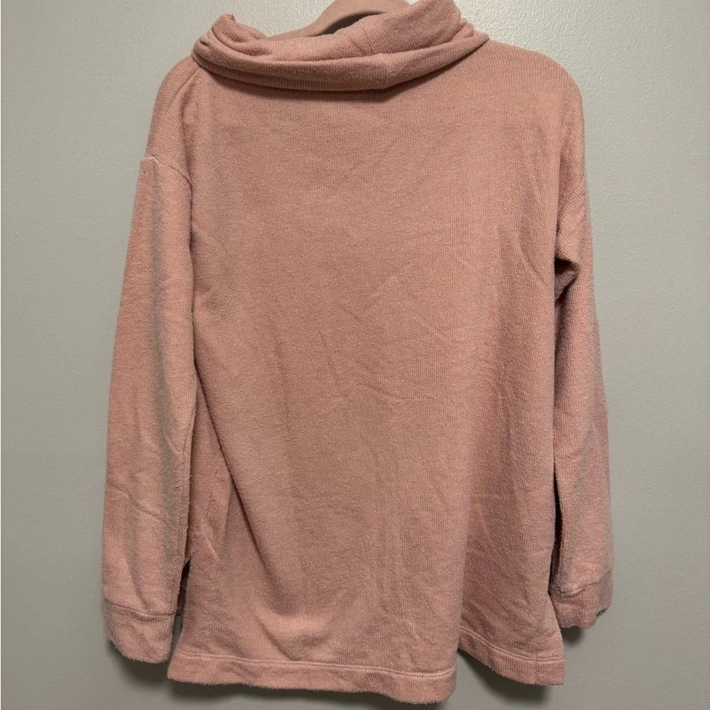 J. Crew Dusty Pink Cowl Neck Long Sleeve Sweater